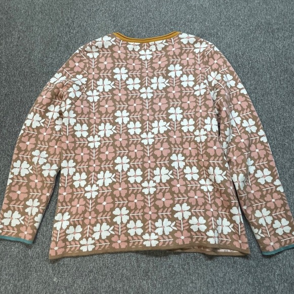 Gudrun Sjödén Organic Cotton Floral Print Cardigan Medium - Picture 6 of 9